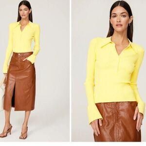 A.L.C Citrine Yellow Eleanor Sweater